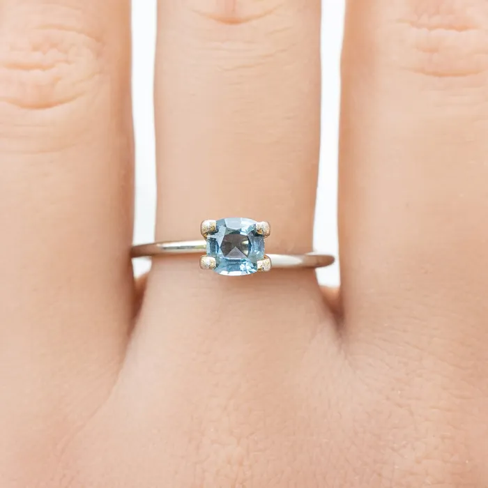 087ct Cushion Cut Teal Blue Montana Sapphire SF021 Envero Jewelry Rings 087ct Cushion Cut Teal Blue Montana Sapphire SF021 Envero Jewelry Rings