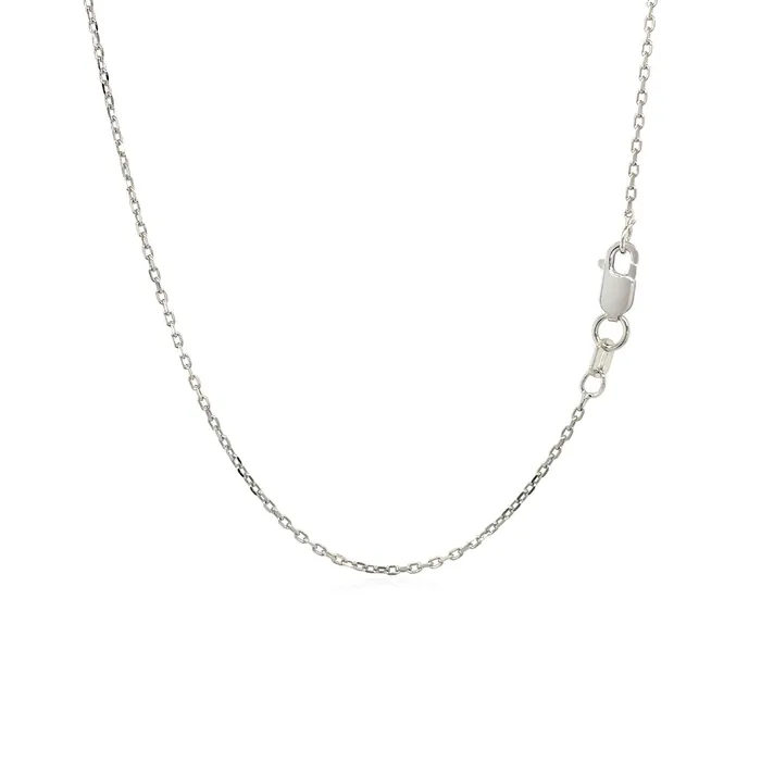 MayaMila Necklaces Narrow Cross Pendant with Diamonds in Sterling Silver