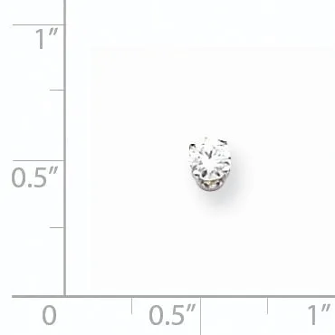 14k White Gold AA Quality Complete Diamond Stud Earring goldiaca Earrings