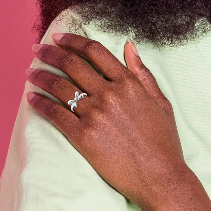 Goldiacom Rings 14k White Gold A Real Diamond ring
