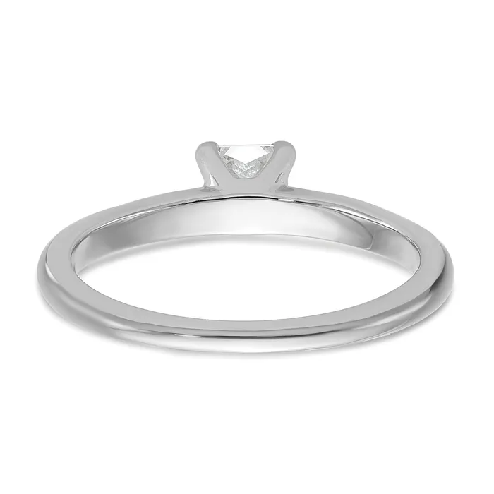 Goldia Rings 14k White Gold 12 Ct Certified Lab Grown Diamond VSSI G Princess Solitare Engagement Ring