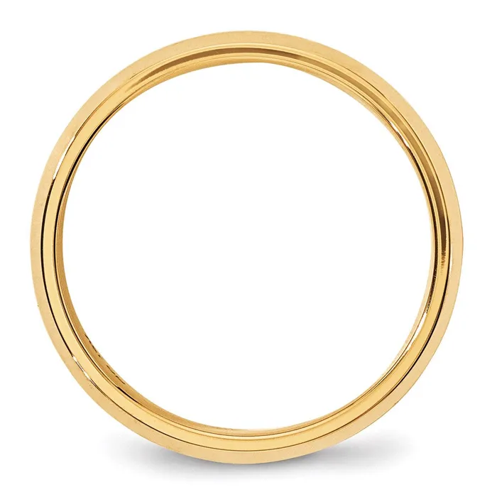Goldia Rings Solid 14K Yellow Gold 6mm Bevel Edge Comfort Fit MensWomens Wedding Band Ring Size 45 Goldia Rings Solid 14K Yellow Gold 6mm Bevel Edge Comfort Fit MensWomens Wedding Band Ring Size 45