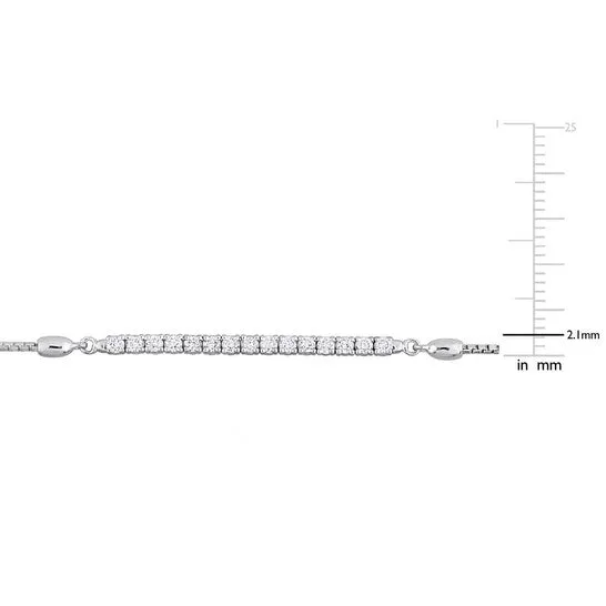 JMS always Bracelets Original AMOUR 13 CT TW Diamond Bolo Bracelet In 14K White Gold JMS always Bracelets Original AMOUR 13 CT TW Diamond Bolo Bracelet In 14K White Gold