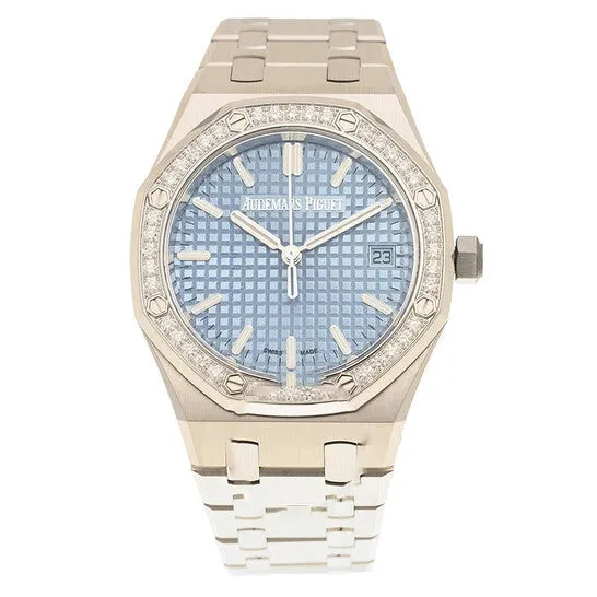 JMS always Watches Original Audemars Piguet Royal Oak 50th Anniversary Automatic Diamond Blue Dial Ladies Watch 77451STZZ1361ST01 JMS always Watches Original Audemars Piguet Royal Oak 50th Anniversary Automatic Diamond Blue Dial Ladies Watch 77451STZZ1361ST01