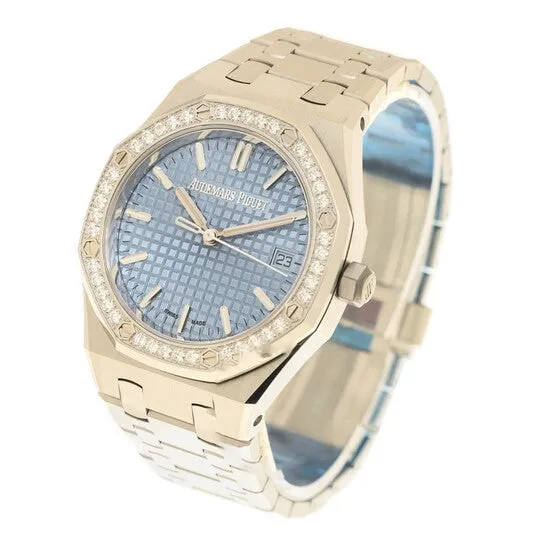 JMS always Watches Original Audemars Piguet Royal Oak 50th Anniversary Automatic Diamond Blue Dial Ladies Watch 77451STZZ1361ST01 JMS always Watches Original Audemars Piguet Royal Oak 50th Anniversary Automatic Diamond Blue Dial Ladies Watch 77451STZZ1361ST01