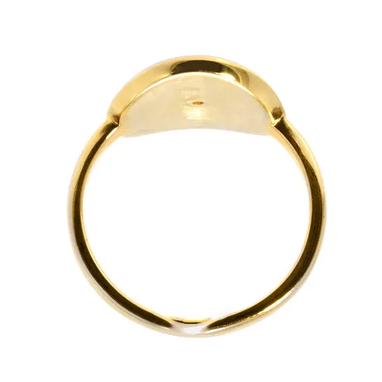 Original APM Monaco Ladies Goldtone Embellished Evil Eye Ring Size JMS always Rings Original APM Monaco Ladies Goldtone Embellished Evil Eye Ring Size JMS always Rings