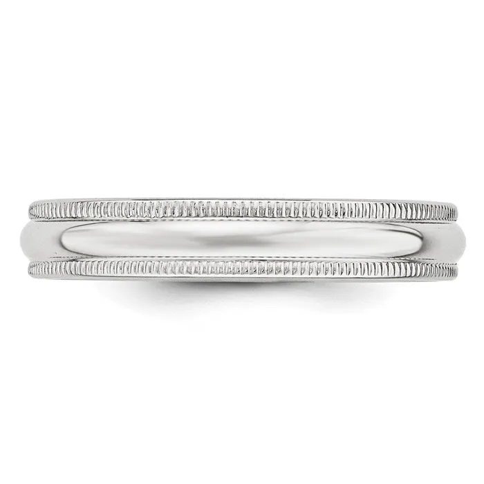Rings Goldia Solid 18K Yellow Gold White Gold 4mm Milgrain MensWomens Wedding Band Ring Size 9 Rings Goldia Solid 18K Yellow Gold White Gold 4mm Milgrain MensWomens Wedding Band Ring Size 9