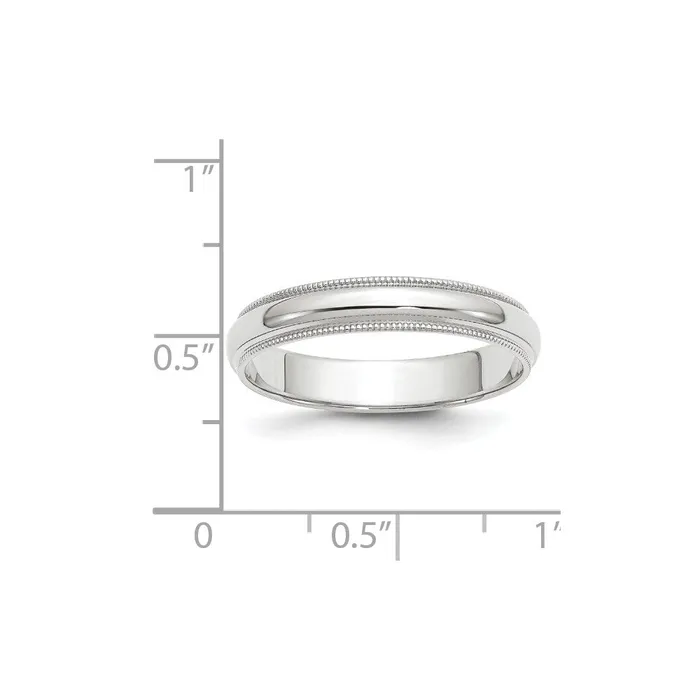 Rings Goldia Solid 18K Yellow Gold White Gold 4mm Milgrain MensWomens Wedding Band Ring Size 9 Rings Goldia Solid 18K Yellow Gold White Gold 4mm Milgrain MensWomens Wedding Band Ring Size 9