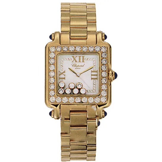 Watches JMS always Original Chopard Happy Sport Square 18kt Yellow Gold Ladies Watch 2767702311 Watches JMS always Original Chopard Happy Sport Square 18kt Yellow Gold Ladies Watch 2767702311
