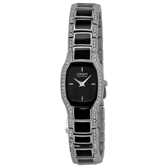 Watches JMS always Original Citizen Normandie EcoDrive Black Dial Crystal Ladies Watch EW978057E Watches JMS always Original Citizen Normandie EcoDrive Black Dial Crystal Ladies Watch EW978057E