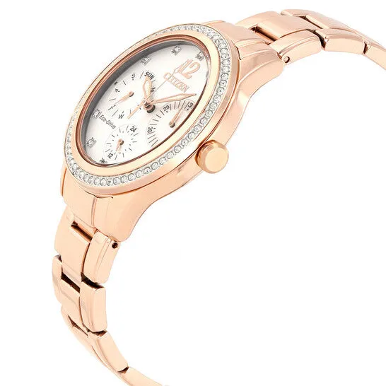 Watches JMS always Original Citizen Silhouette Crystal White Dial Ladies Watch FD201350A Watches JMS always Original Citizen Silhouette Crystal White Dial Ladies Watch FD201350A