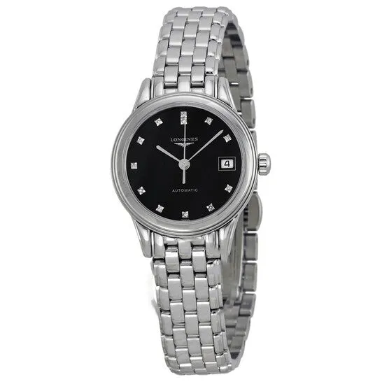 Watches JMS always Original Longines Flagship Diamond Automatic Black Dial Ladies Watch L42744576 Watches JMS always Original Longines Flagship Diamond Automatic Black Dial Ladies Watch L42744576