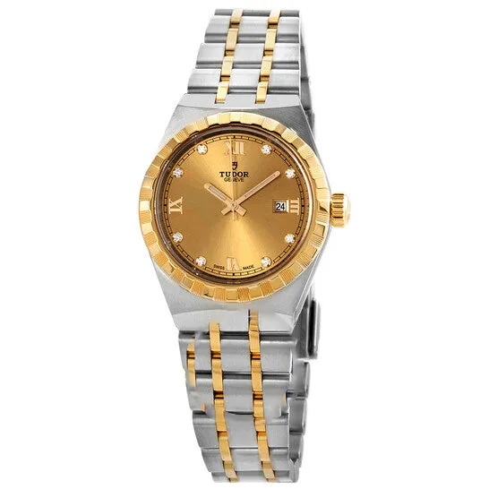 Watches JMS always Original Tudor Royal Automatic Diamond Champagne Dial 28 mm Ladies Watch M283030006 Watches JMS always Original Tudor Royal Automatic Diamond Champagne Dial 28 mm Ladies Watch M283030006