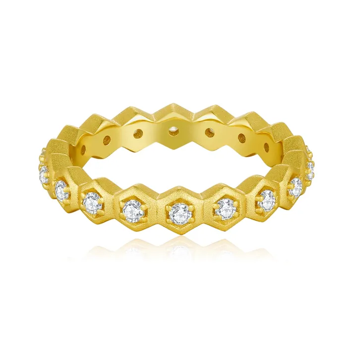 Honeycomb With Honey Ring Life With MaKs Honeycomb Bee Kind Jewelry Collection Trendolla Jewelry Rings