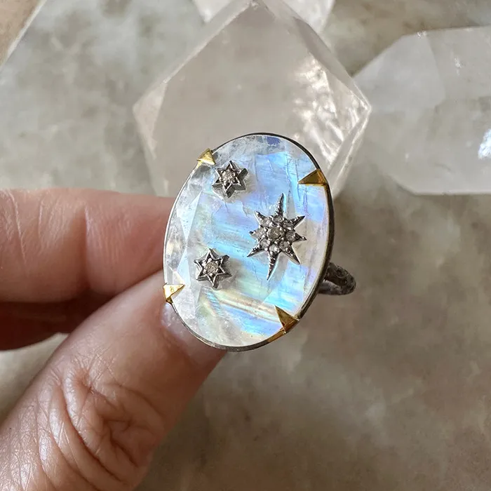 Rings Robindira Unsworth Althea Celestial Moonstone Ring