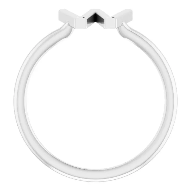 Sterling Silver Initial W Ring TreasureFineJewelers Rings