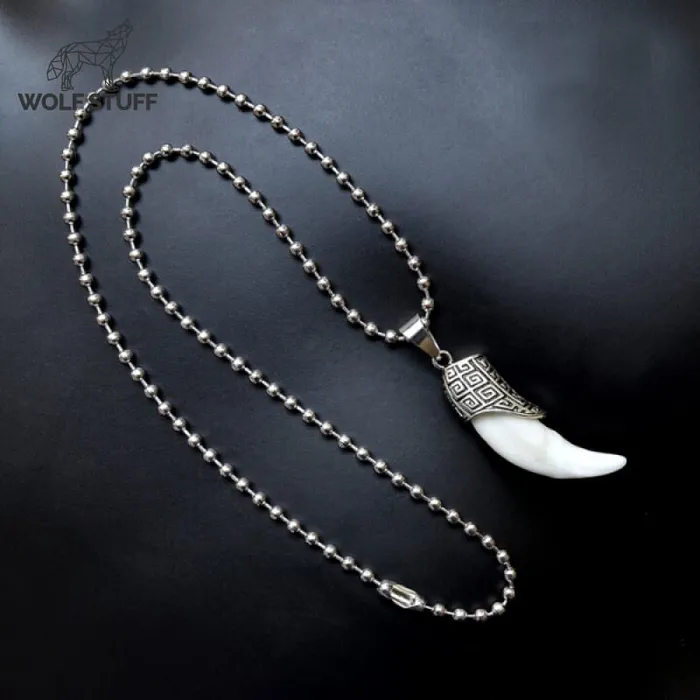 Necklaces Gray Wolf Tooth Necklace Wolf Stuff