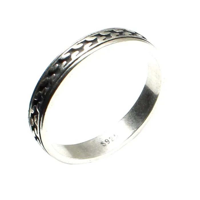 Rings Real 925 Sterling Silver Ring Plain Unisex Band 17 57 no Size Karizma Jewels