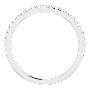 Rings WB Choice Jewelry 14K White 14 CTW Diamond Band for 8x6 mm Oval Ring 122145995PSTWBC Rings WB Choice Jewelry 14K White 14 CTW Diamond Band for 8x6 mm Oval Ring 122145995PSTWBC