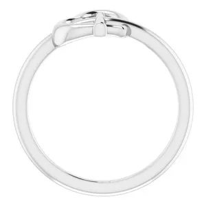 WB Choice Jewelry Platinum Heart Cross Ring R43065104PSTWBC Rings