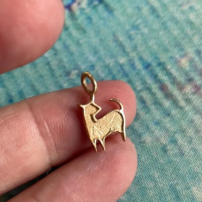 Goat Pendant 14k Gold Vintage Love Vintage Paris PreStyled Sets