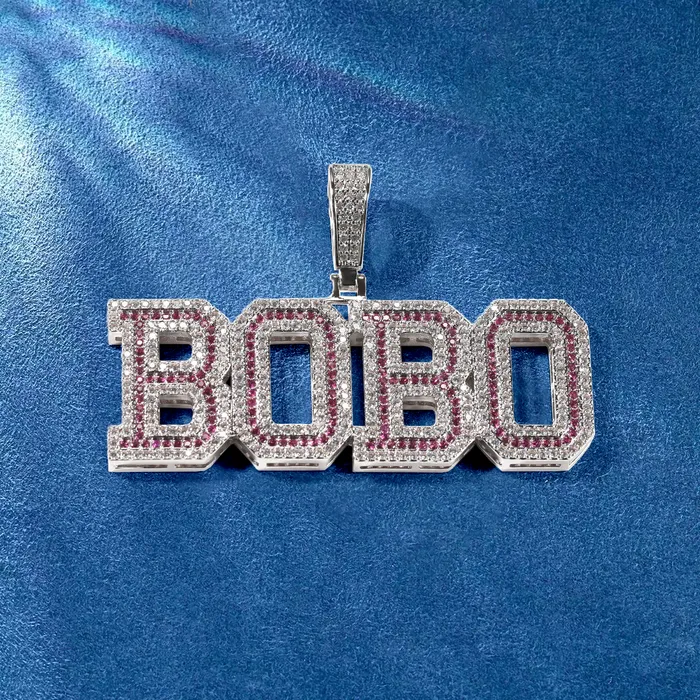 IceZeusShop Necklaces CUSTOM COLOR NAME PENDANT