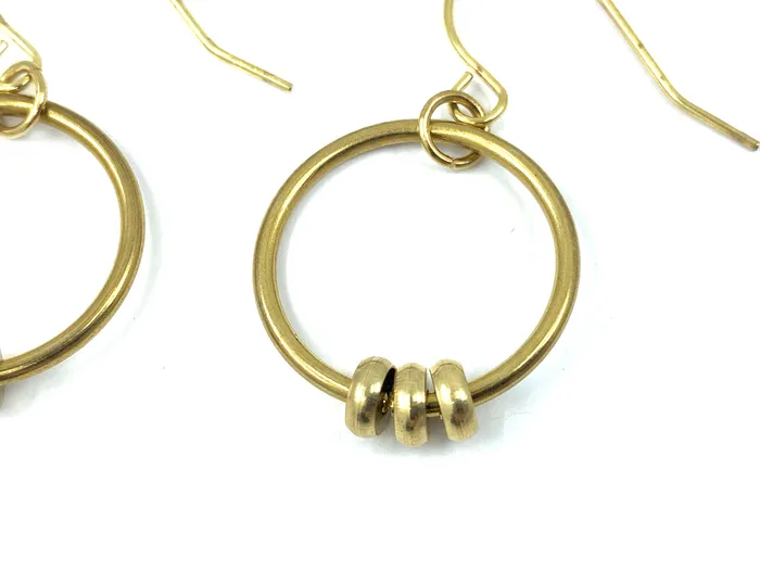 PURE Beaded Hoop Earrings lordviolet Earrings