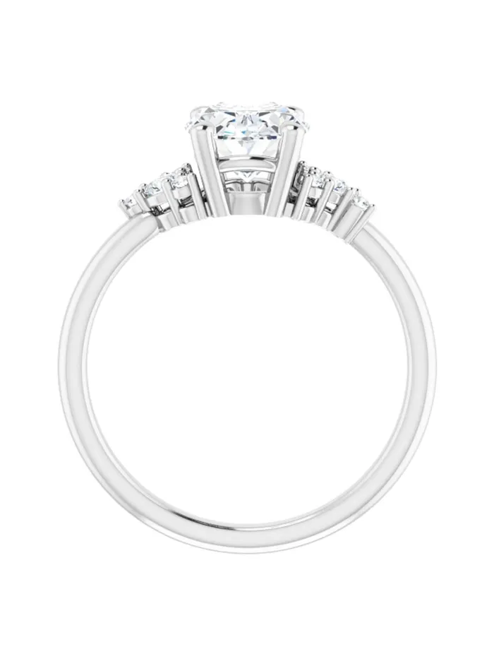 Rings acredo USA Diamond Accented Engagement Ring 015 ct tw