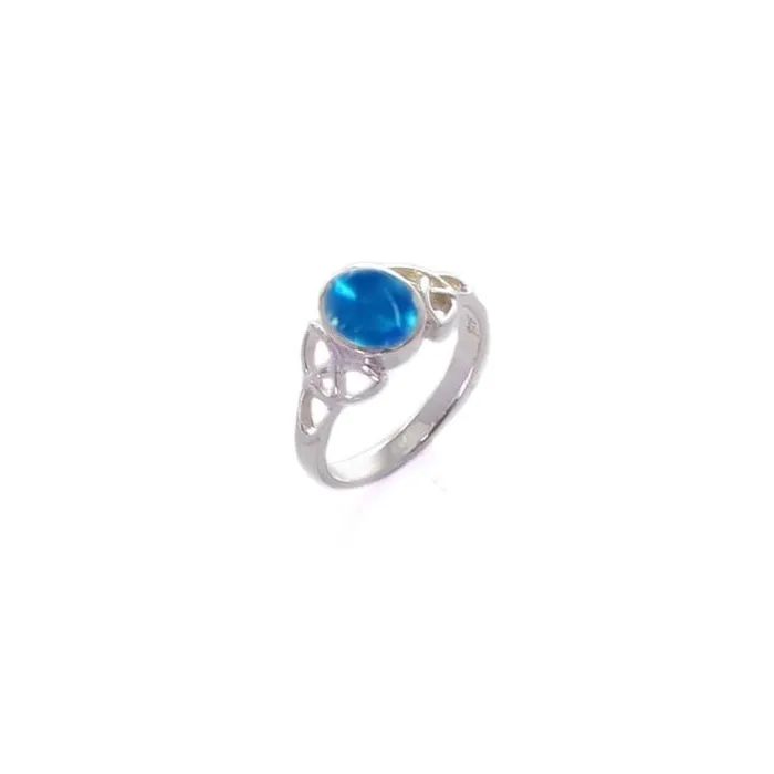 Rings Killarney Celtic Jewelry Celtic Birthstone Ring Blue Topaz December