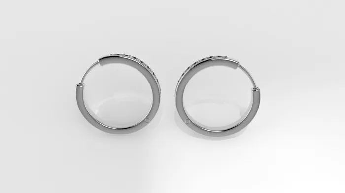 14k Earrings with 18 DIAMONDS STT Cut Chanel Jcm 21 jewelry Earrings