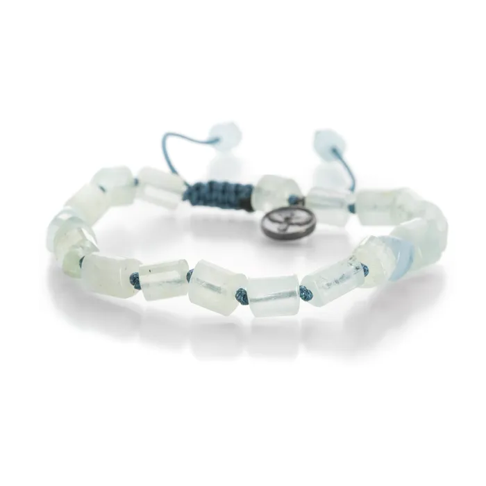 Bracelets Joseph Brooks 8mm Barrel Aquamarine Bead Bracelet