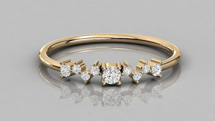 Diamond Ring 14k Diamond Cluster Ring Statement Ring Diamond Cocktail Ring also available in Rose Gold and White Gold Memorial Day Jalvi Co Rings