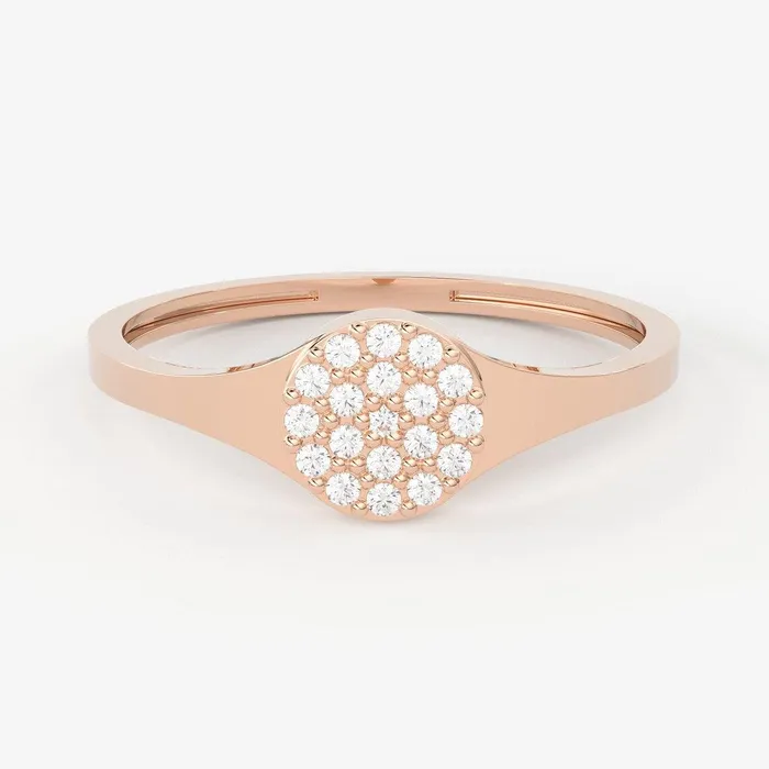 Jalvi Co Brilliant Diamond Band in 14k Gold Diamond Pinky Ring Round Gold Band White Diamond Ring Promise Ring Rings Jalvi Co Brilliant Diamond Band in 14k Gold Diamond Pinky Ring Round Gold Band White Diamond Ring Promise Ring Rings