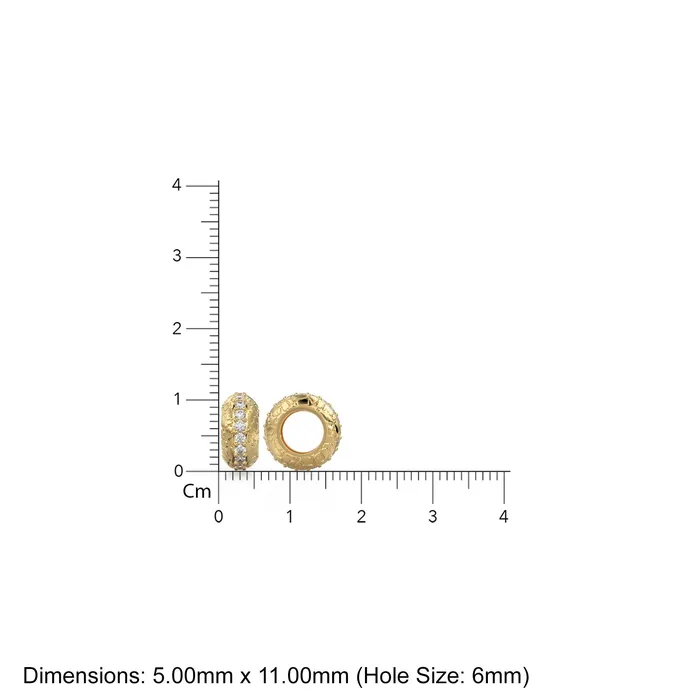Jalvi Co Roundel 14k Gold Round Diamonds Charm Diamonds Wheel Charm Round Charm Holder Eternity Round Diamonds Band Connector April birthstone Charm Necklaces