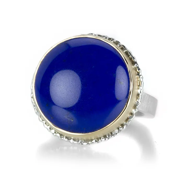 Jamie Joseph Round Lapis Ring Rings