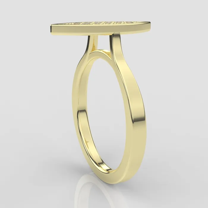 JCM DESIGN JEWELRY Rings 14k gold ring with 16 Diamond 24CT engagement ring Eye Shape everyday wear comfortable and elegant