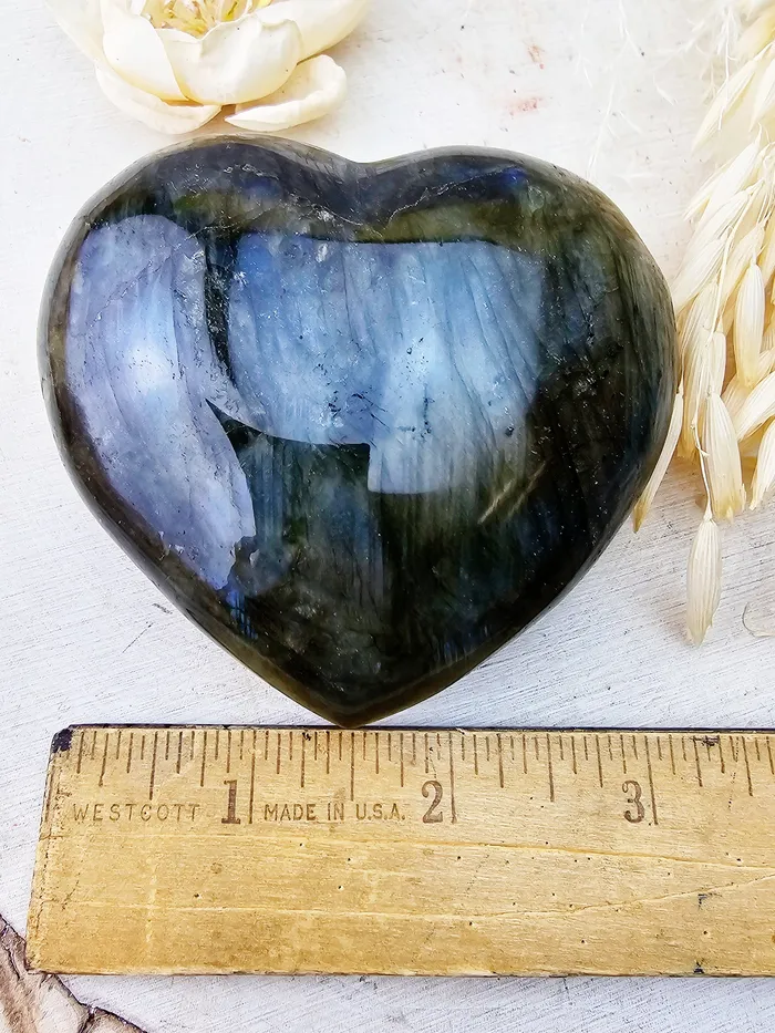 Necklaces The Bead N Crystal Enclave Gems Labradorite Heart Lg