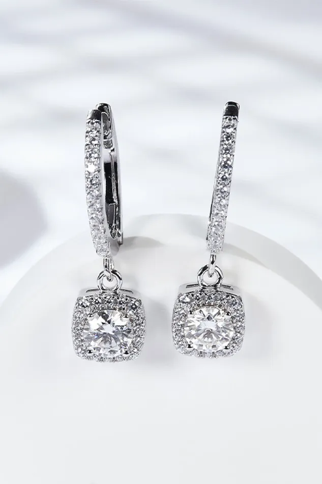 Trendsi Earrings Moissanite Huggie Drop Earrings